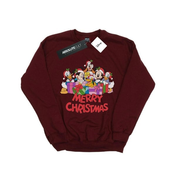 Disney Boys Mickey Mouse And Friends Christmas Sweatshirt - Burgundy