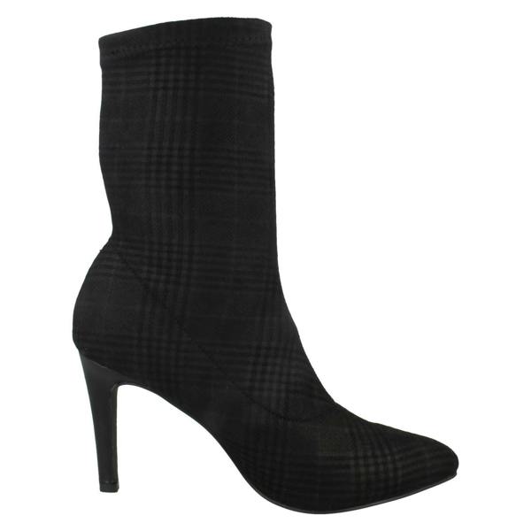 Spot On Ladies Spot On High Stiletto Heel Ankle Boots F50924