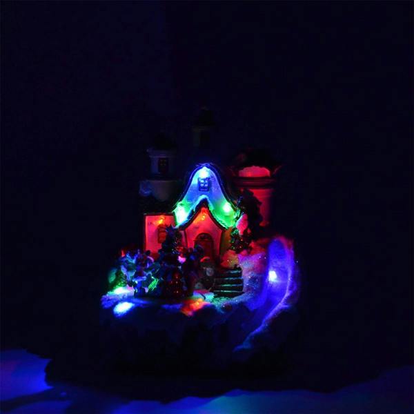 18cm Christmas LED Musical Light Up Nativity Sculpture Set for Indoor Festive Home Display image 4