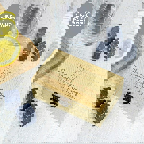 Personalised Memento Company Personalised On The Rocks Cooling Stones