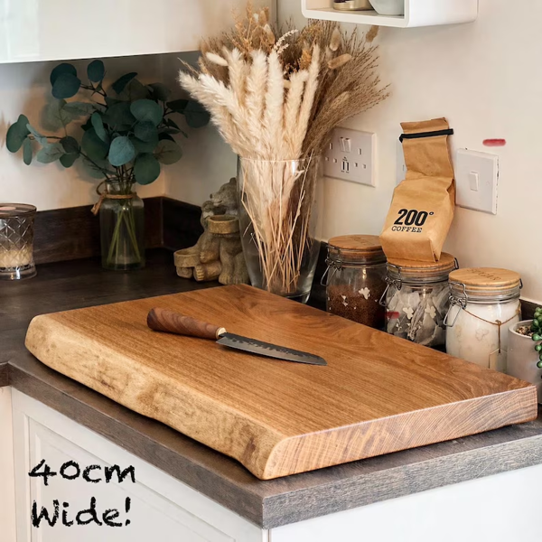Giraffes & Craftz XL Live Edge Oak Chopping Board - James Martin style Oak Chopping & Serving Board