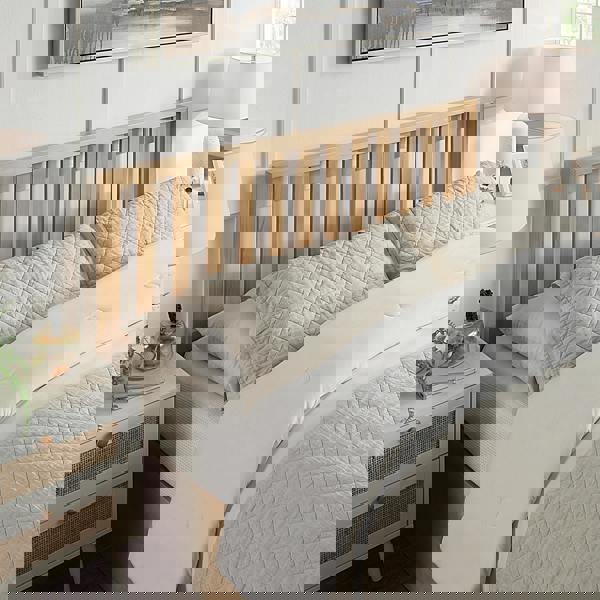 Flintshire Furniture Alyn 5ft Oak Ottoman