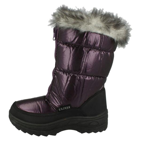 Spot On Girls Spot On Fur Lined Snow Boots