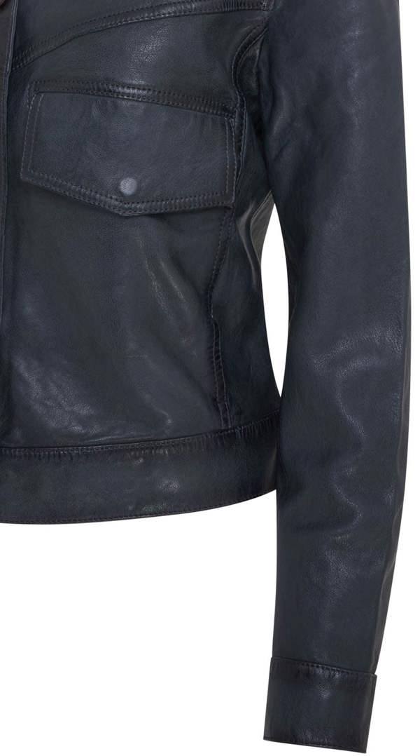 Infinity Leather Womens Retro Biker Leather Jacket - Kopervik