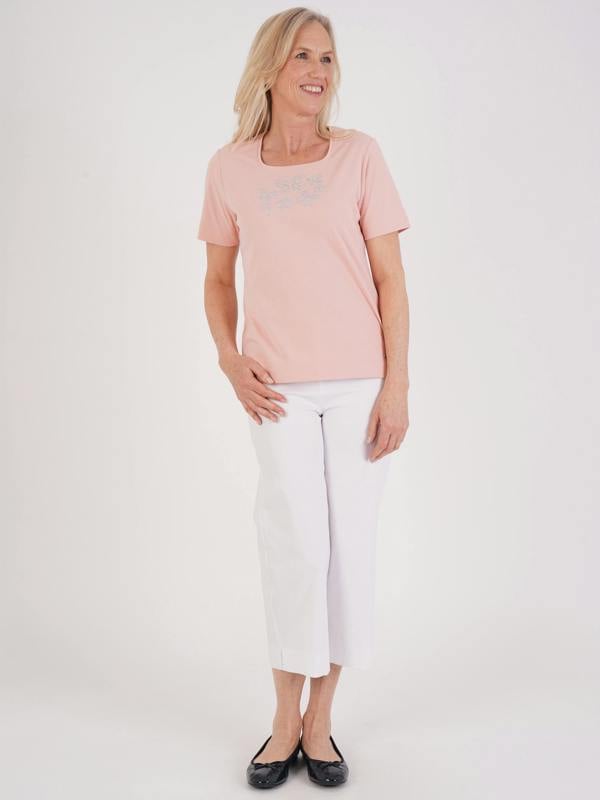 TIGI Butterfly Floral Embellished Top