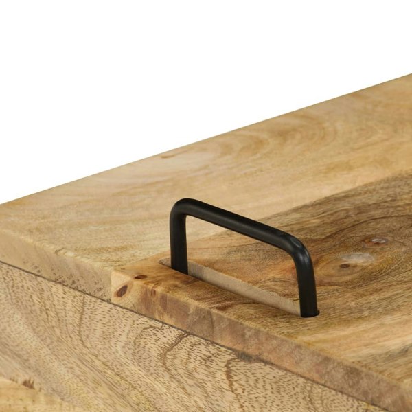Berkfield Bedside Table Solid Mango Wood 40x34x47 cm