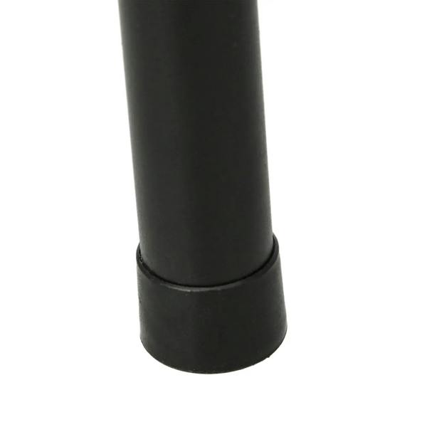 Black grill leg base joint close-up, cylindrical support section