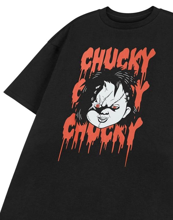 Chucky Unisex Black Chucky Chucky Chucky Short Sleeved T-Shirt