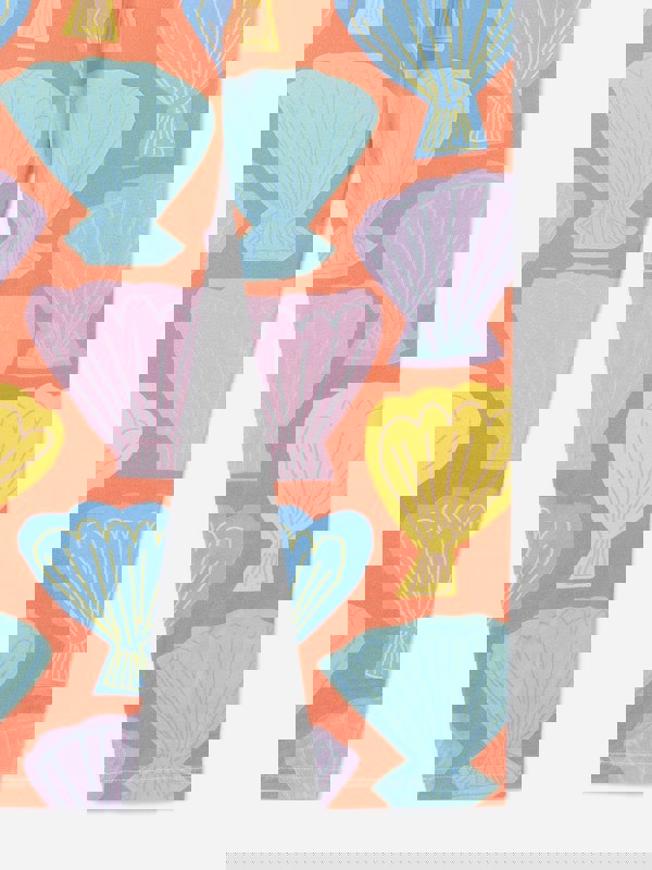 Stella McCartney Kids Stella McCartney Girls Shell Print Leggings in Orange