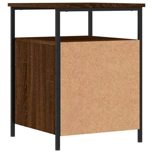 Berkfield Bedside Cabinet Brown Oak 44x45x60 cm Engineered Wood