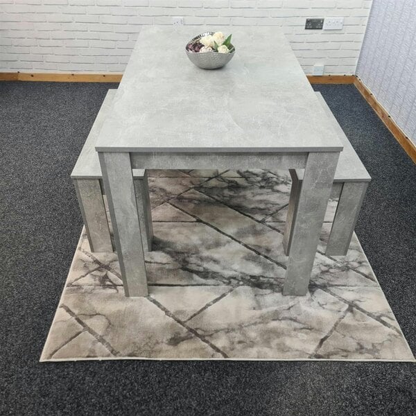 Kosy Koala Dining Table Set with 2 Benches Dining Room and Kitchen table set of 2