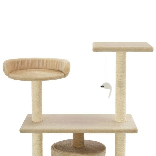 Berkfield Cat Tree with Sisal Scratching Posts 95 cm Beige