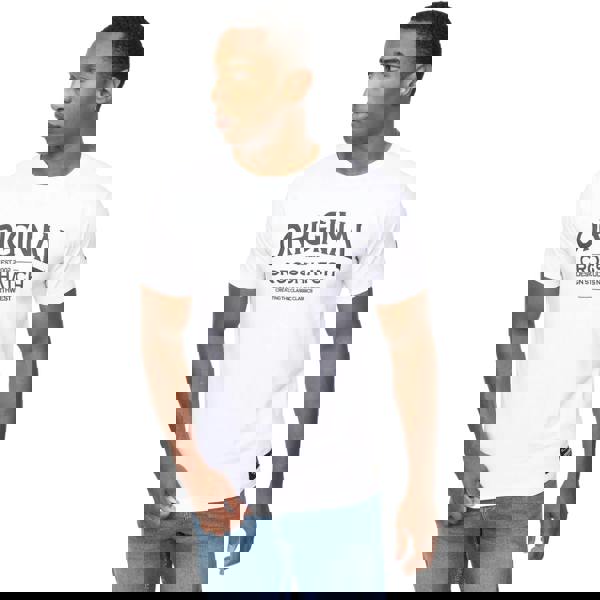 Crosshatch Mens Vintage T-Shirt - White - 