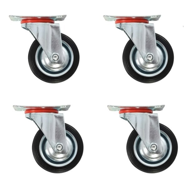 Berkfield 8 pcs Swivel Casters 75 mm