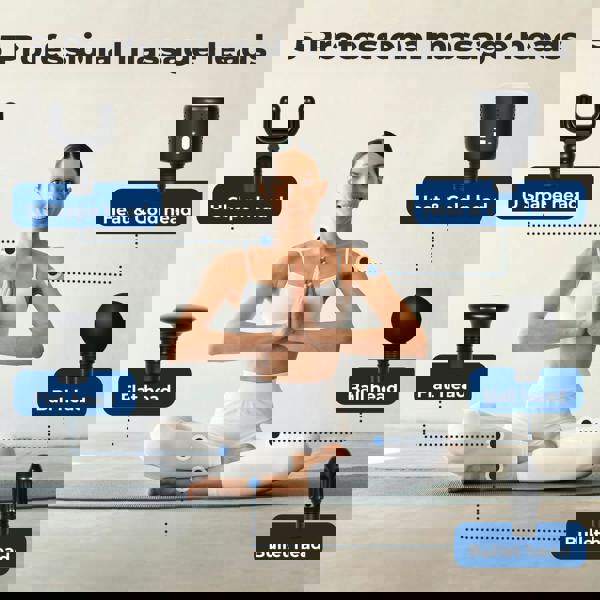 Centra Massage Gun Deep Tissue Heating Cooling Head for Muscle Deep Relaxation