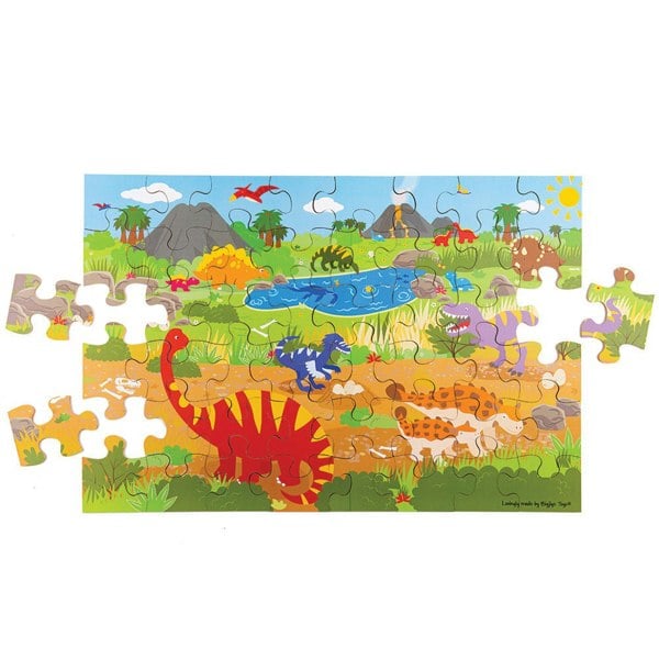 Bigjigs Toys Dawn of the Dinosaur Floor Puzzle (48 piece)