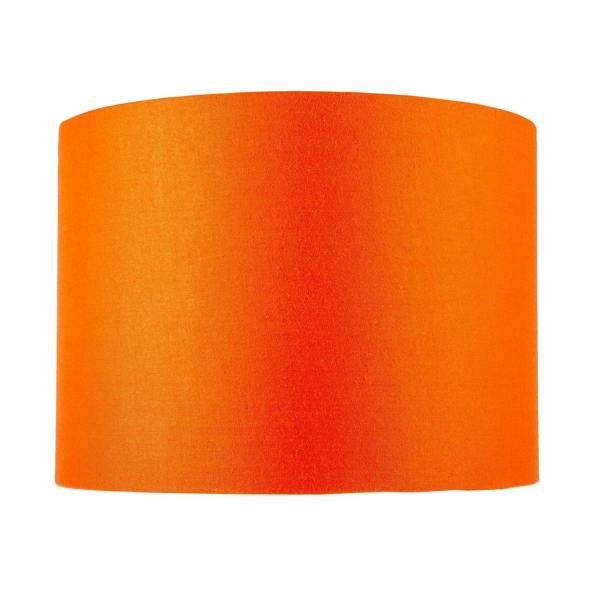 Contemporary Vivid Orange Cotton 12" Table Base or Pendant Lamp Shade Image 5