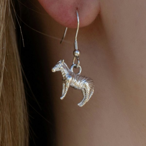 Mylee London Sterling Silver Zebra Earrings