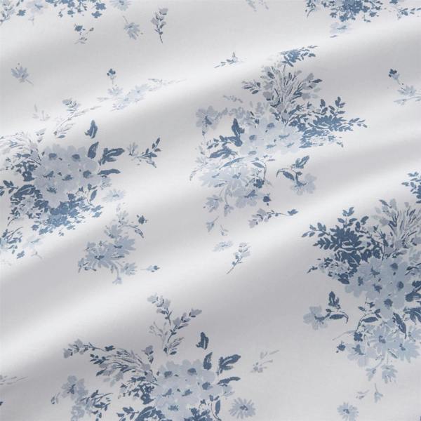 Lucie Floral Frill Blue Duvet Cover Set