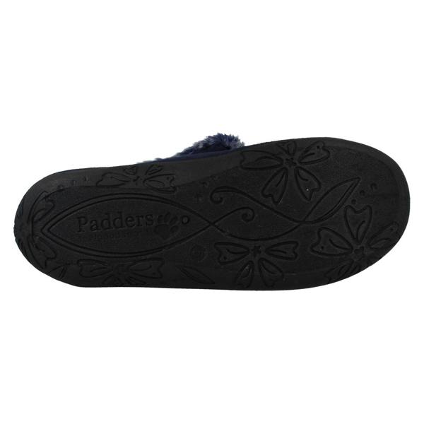 Padders Ladies Padders Faux Fur Cuffed Slippers Esme
