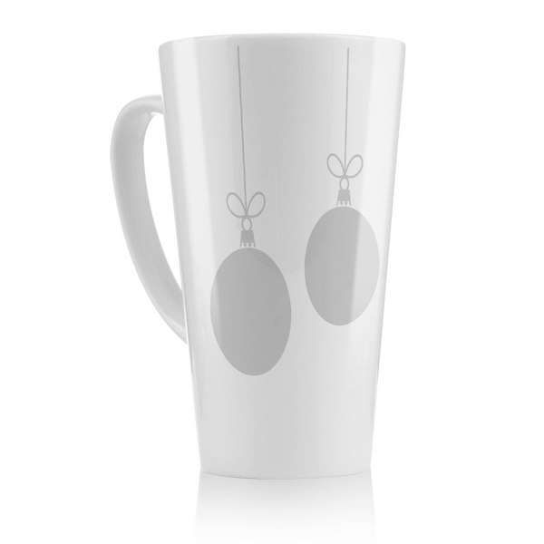 Benjamin Tate Design Three Hanging Christmas Baubles Dining Latte Mug