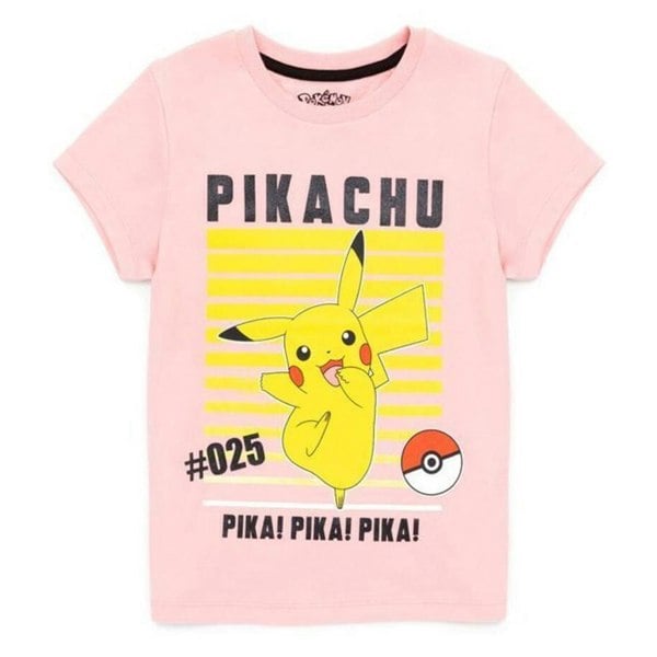 Pokemon Girls Pikachu T-Shirt - Pink