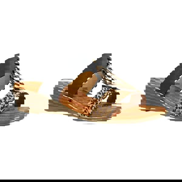 Lunar Womens/Ladies Paradise Mule Sandals - Black/Brown - 