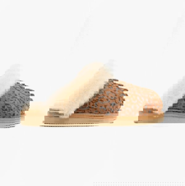 Shepherd JESSICA Womens Sheepskin Mules Chestnut/Leopard