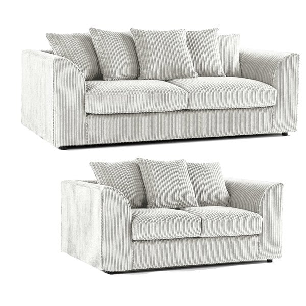 Furnishings For Less Luxor Full Jumbo 3 + 2 Seater Sofa Set - Scatter Back
