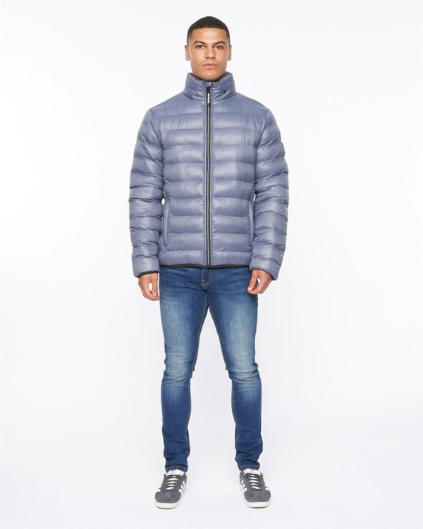 Duck and Cover Shemmy Two Quilted Jacket Denim Blue