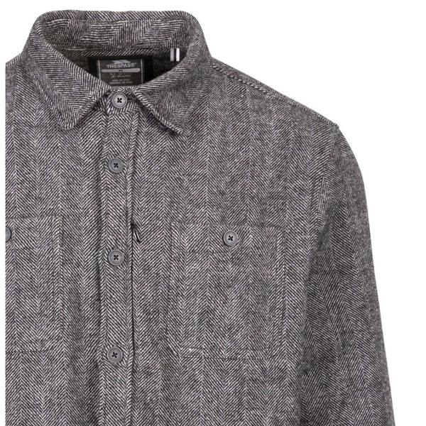 Trespass Mens Plain Collared Shirt - Grey - 