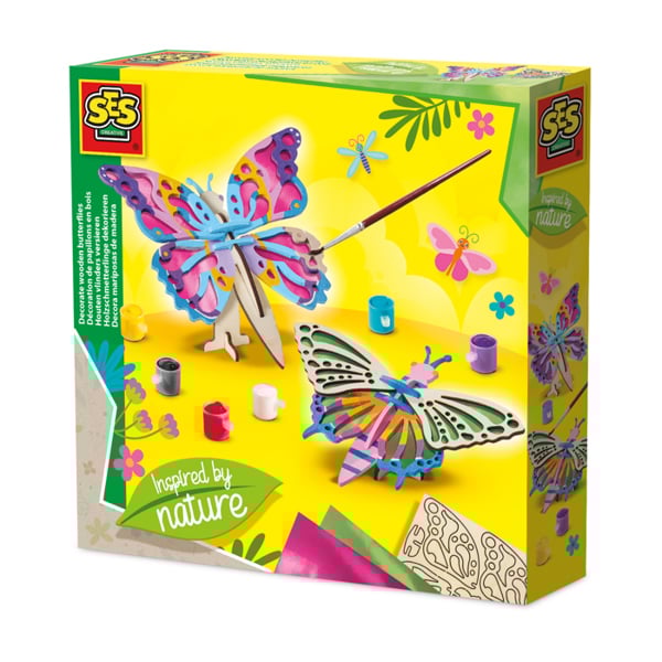 SES Creative Decorate wooden butterflies - Inspired by nature