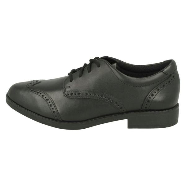 Clarks Girls Clarks Lace Up Brogue School Shoes Aubrie Craft Y