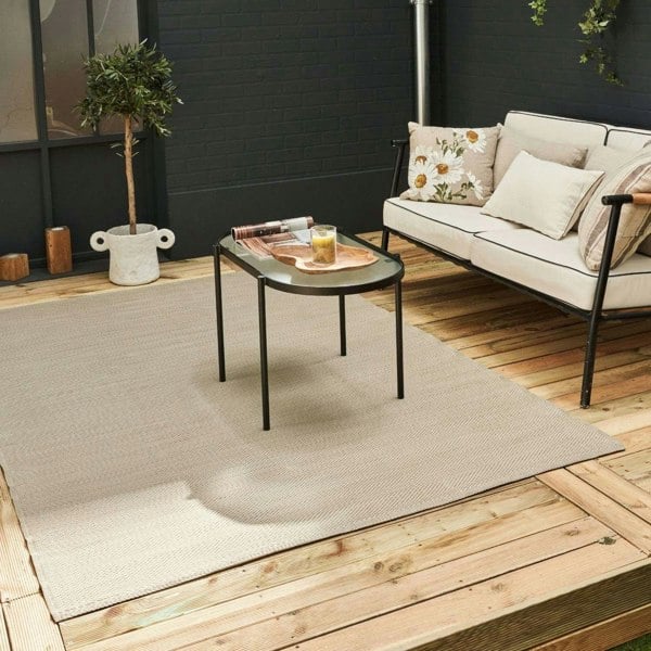Urban Outdoor Rug Beige | Stylish Patio Decor | The Rugs