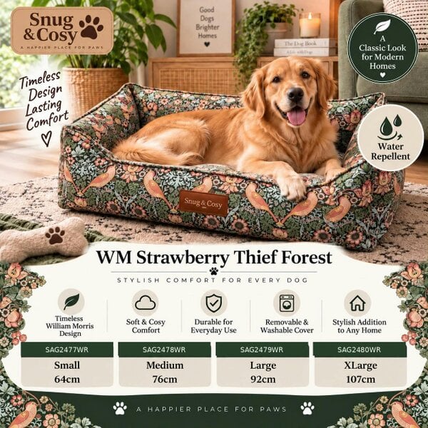 Snug and Cosy Pets Dog Bed Water Repellent Fabric