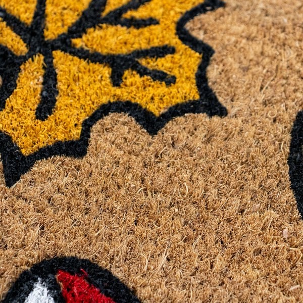 JVL Latex Backed Coir Entrance Doormat 45x75cm - Autumn