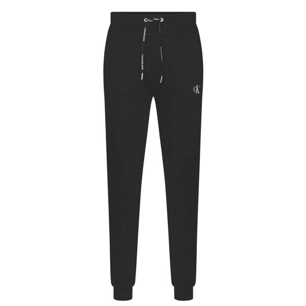Calvin Klein Womens/Ladies Jeans Cotton Blend Embroidered Logo Joggers - Black - 