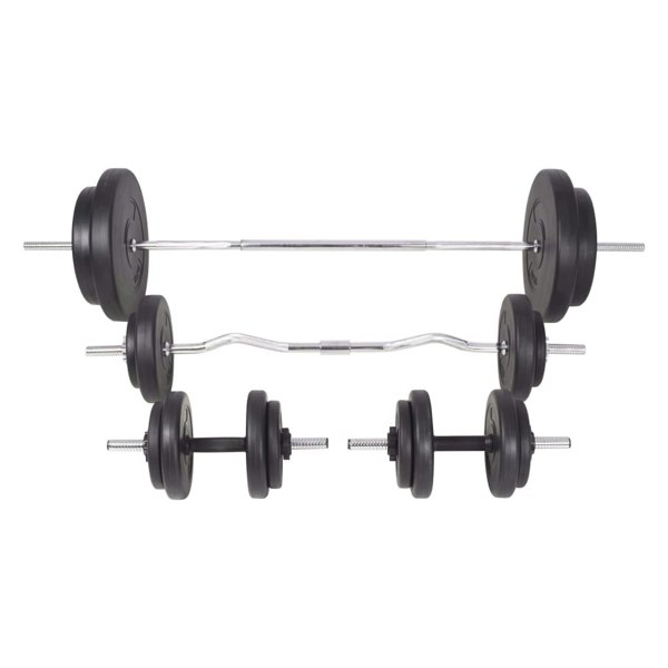 Berkfield Barbell and Dumbbell Set 90 kg