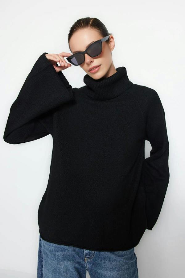 WOVCOR Oversize Soft-Textured Knit Sweater