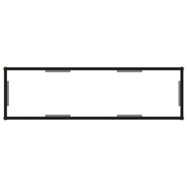 Berkfield Console Table Transparent 120x35x75 cm Tempered Glass