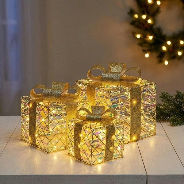 Garden Greatness Three Piece Holographic Light-Up Gift Parcels