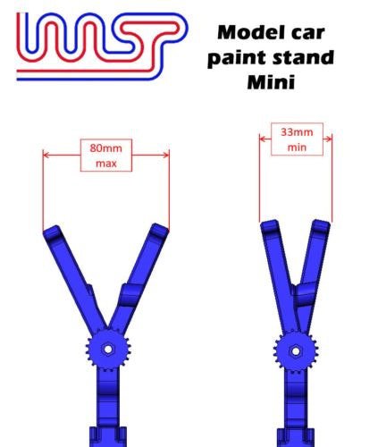 MCSlots Model Car Paint Stand Slot Car 1:48 and 1:32 Scale New WASP