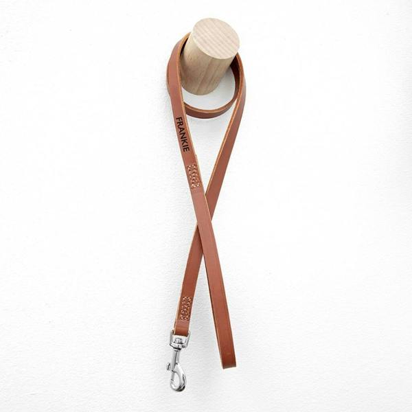 Personalised Leather Dog Lead - lifestyle shot