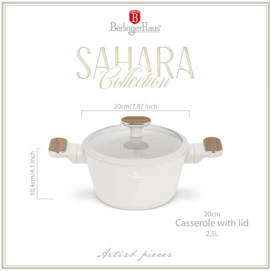 Berlinger Haus BH8319 – Sahara Nordic Casserole with Lid 20 cm