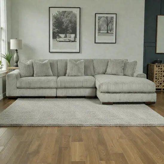 Snug Furniture Jumbo Cord 3 Piece Modular Sofa Right Hand