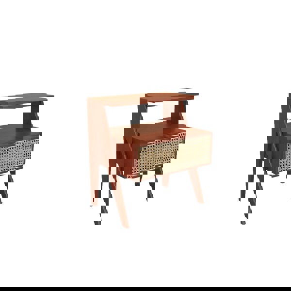 Lambeth Bedside Table, Black-Weilai Concept-Red-Weilai Concept