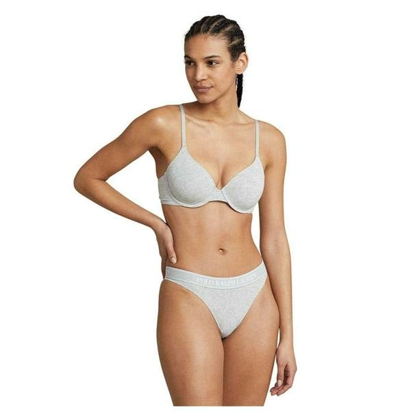 Ralph Lauren Womens/Ladies Polo Cotton Blend Thong - Grey - 