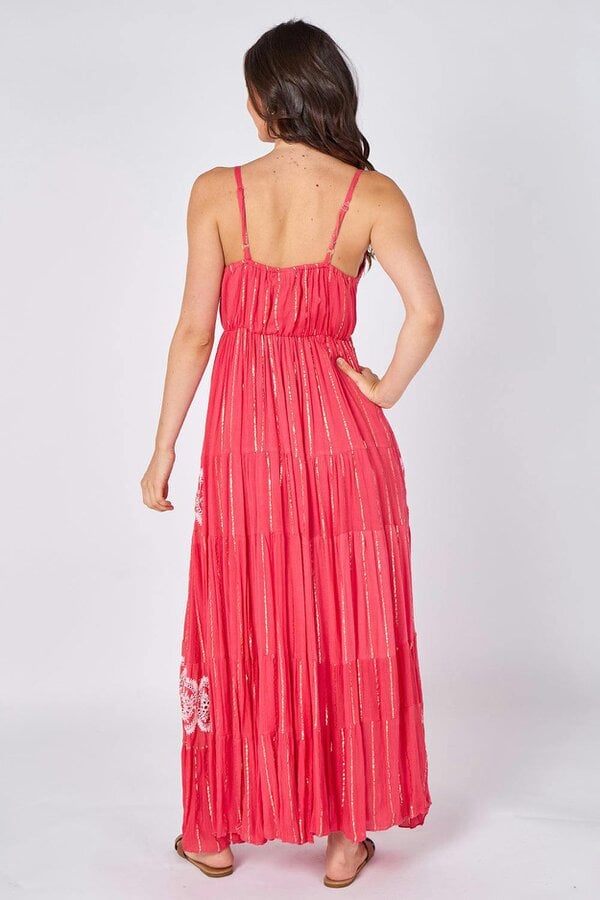 Lace Detail Boho Maxi Dress