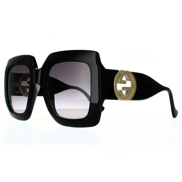 Gucci Sunglasses GG1022S 006 Black Grey Gradient