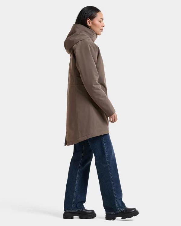 Didriksons Womens Alana Parka 2 - Mocha Brown F07